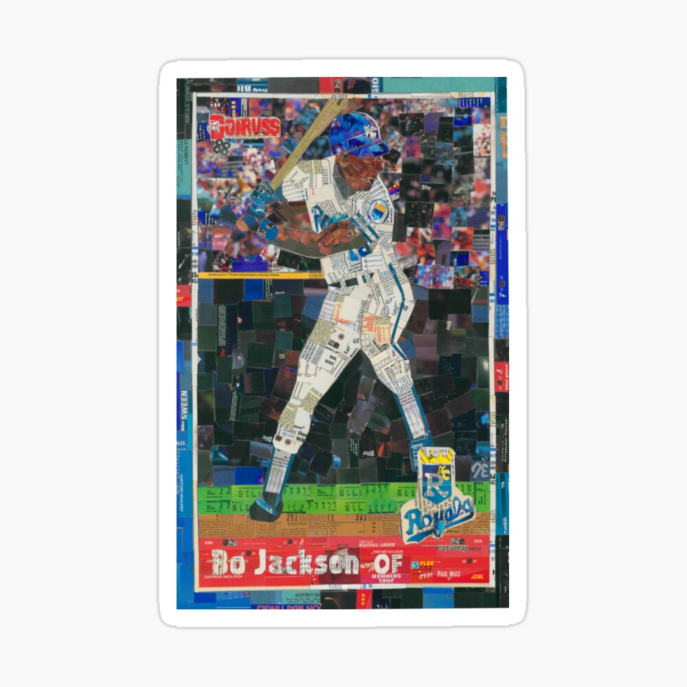 Bo Jackson Royals baseball card mosaic Greeting Card for Sale by  CenCalSports