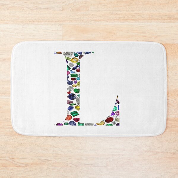 Item preview, L Initial Gemstone Diamond designed and sold by DigitalGemArt.