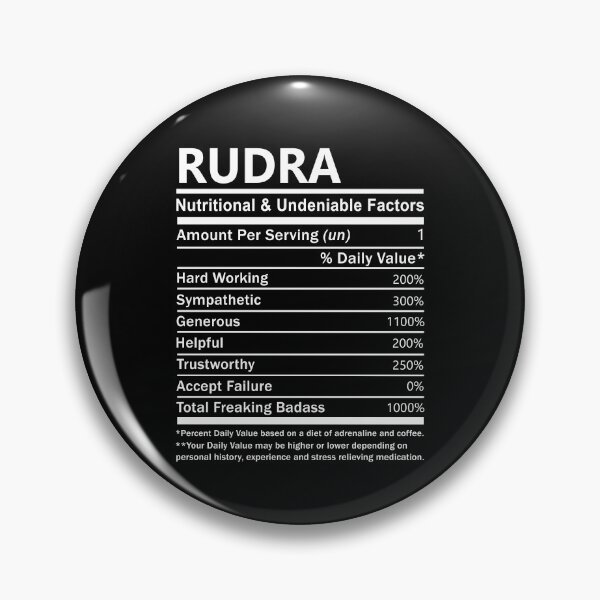 Item preview, Rudra Name T Shirt - Rudra Nutritional And Undeniable Factors Gift Item Tee designed and sold by celiagomez456.