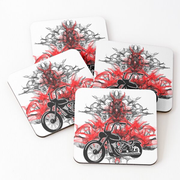 Item preview, Grunge Biker with Gothic Flames  designed and sold by Whitetailcrafts.