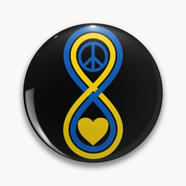 Item preview, Ukraine Infinity Peace and Love Ukrainians designed and sold by YJHDesign.