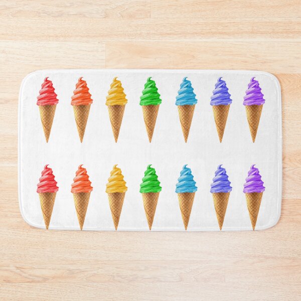 Item preview, Rainbow Soft Serve Ice Cream Cones designed and sold by Deborah Camp.