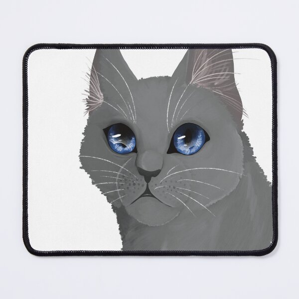 Item preview, Grey cat with big blue eyes designed and sold by Kristoffersson.
