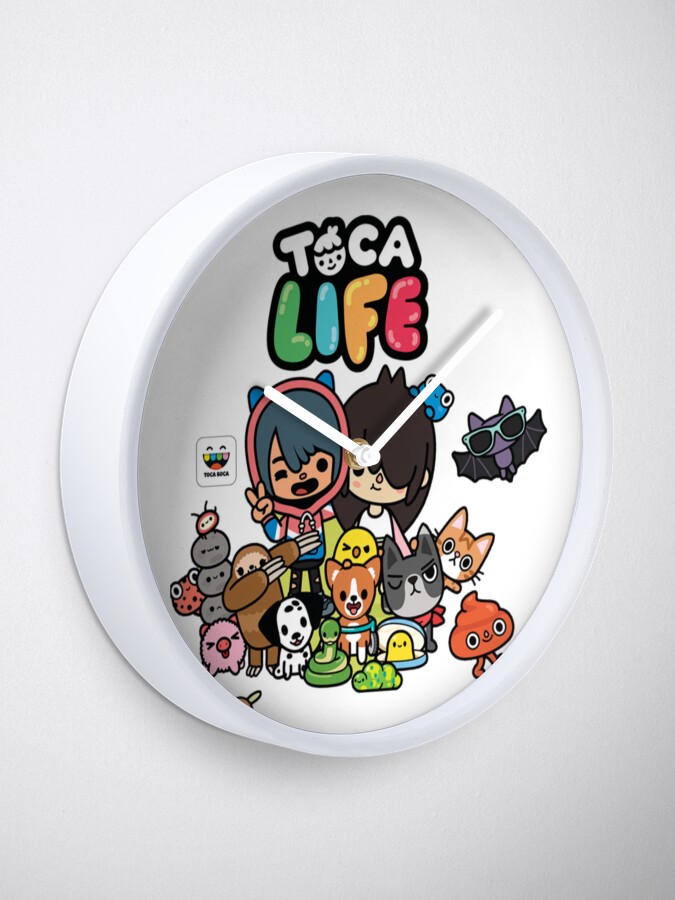 "Toca Boca Toca Boca 2021 Toca Life World" Clock by Redbubble