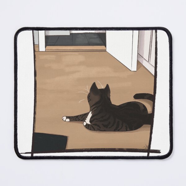 Item preview, Brown tabby cat chilling on the floor designed and sold by Kristoffersson.