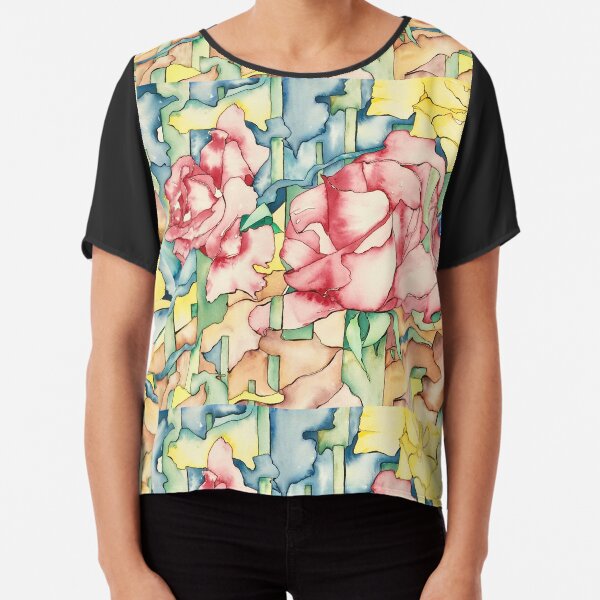 Rose Garden Chiffon Top