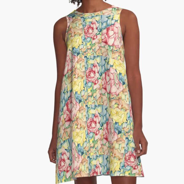 Rose Garden A-Line Dress