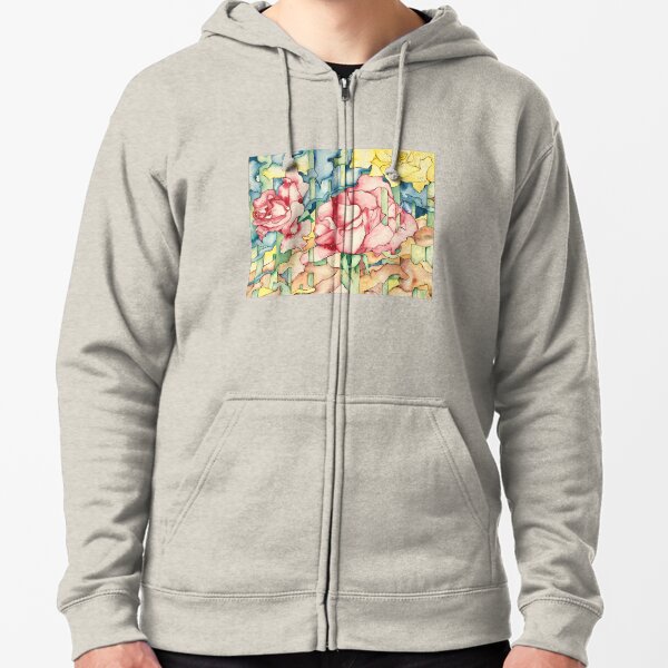 Rose Garden Zipped Hoodie