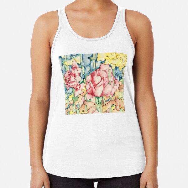 Rose Garden Racerback Tank Top