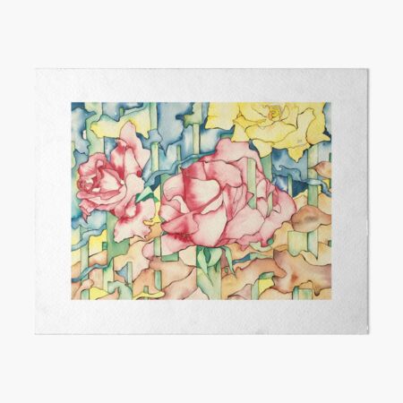 Rose Garden Art Board Print
