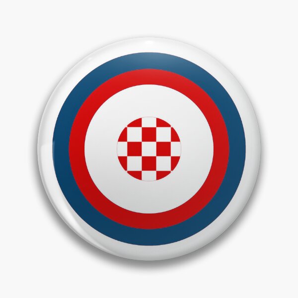 Item preview, Croatia Hrvatska Retro Mod roundel designed and sold by ModSupporters.