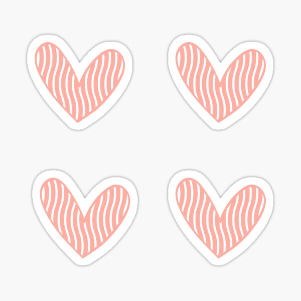 hearts bundle Glossy Sticker