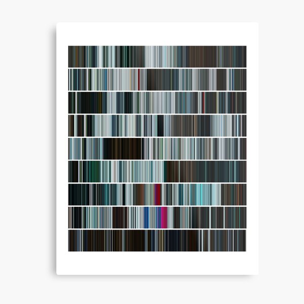 Severance Color Palette Textless Metal Print