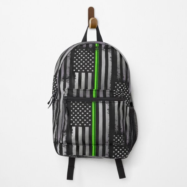 Item preview, Thin Green Line Grunge American Flag designed and sold by artistwill.