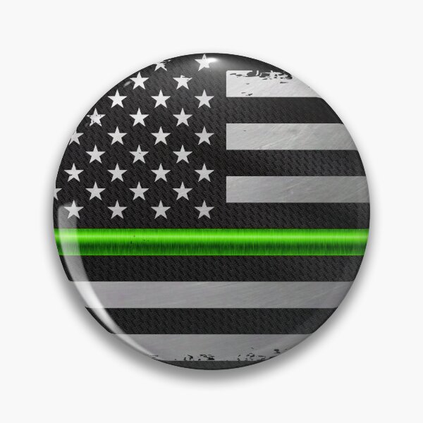 Item preview, Thin Green Line Grunge American Flag designed and sold by artistwill.
