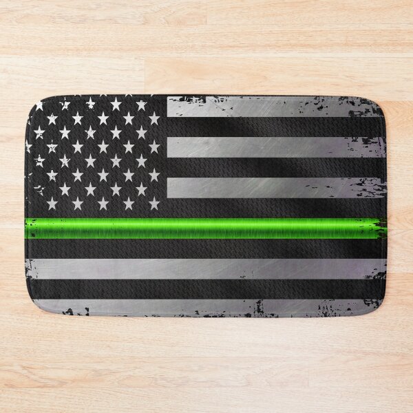 Item preview, Thin Green Line Grunge American Flag designed and sold by artistwill.