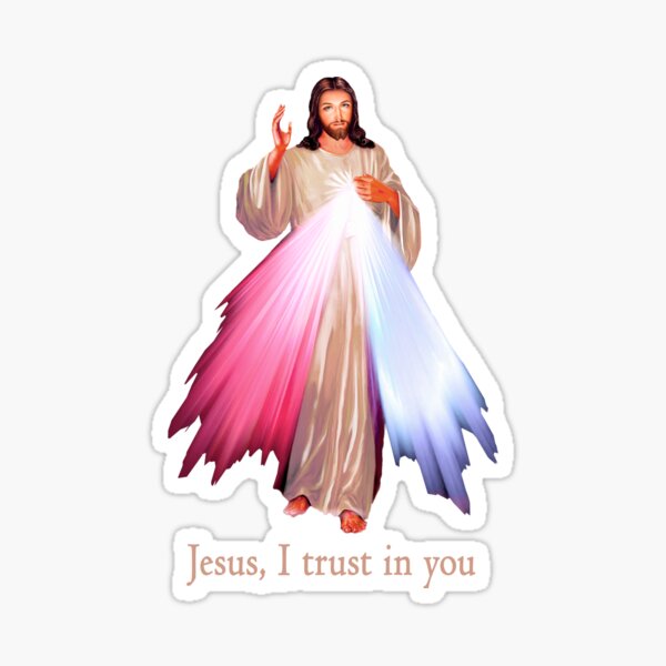 Item preview, Jesus I trust you Divine Mercy Image (transparent background design) designed and sold by Brasilia.