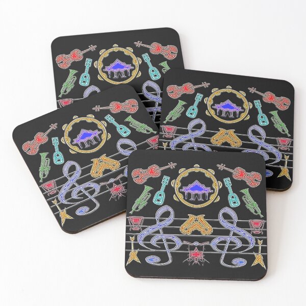 Item preview, FUNNY ABSTRACT MUSIC INSTRUMENTS PATTERN - JAZZ CLASSIC INSTRUMENTS ORCHESTRA. designed and sold by Ralek.