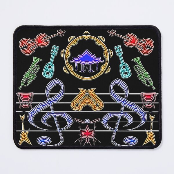 Item preview, FUNNY ABSTRACT MUSIC INSTRUMENTS PATTERN - JAZZ CLASSIC INSTRUMENTS ORCHESTRA. designed and sold by Ralek.
