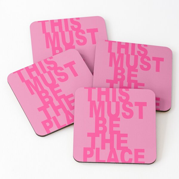 Item preview, MUST BE THE PLACE - pink designed and sold by Julia Santos.