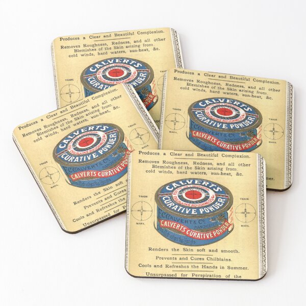 Item preview, Antique quack medicine advertising poster, Calvert’s Curative Powder designed and sold by hjsmith.