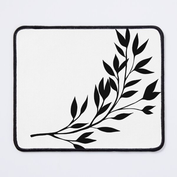 Item preview, botany tattoo sketch - beautiful twig plant. Botanical element template for graphic design, wedding decor, textiles, souvenir gift, stationery print designed and sold by Sunshine2504.