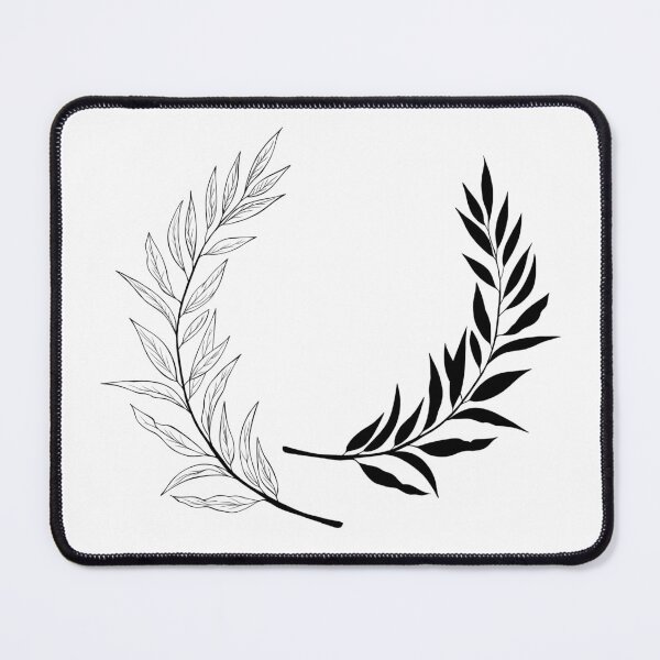 Item preview, botany tattoo sketch - beautiful twig plant. Botanical element template for graphic design, wedding decor, textiles, souvenir gift, stationery print designed and sold by Sunshine2504.