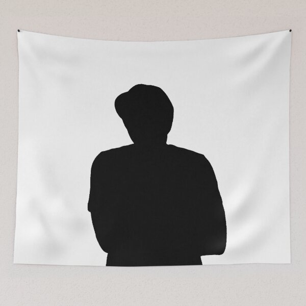 Item preview, Arms Crossed Hat Man Black Silhouette Shadowy Shadows Gamer Brand Streamer designed and sold by TeachUrb.