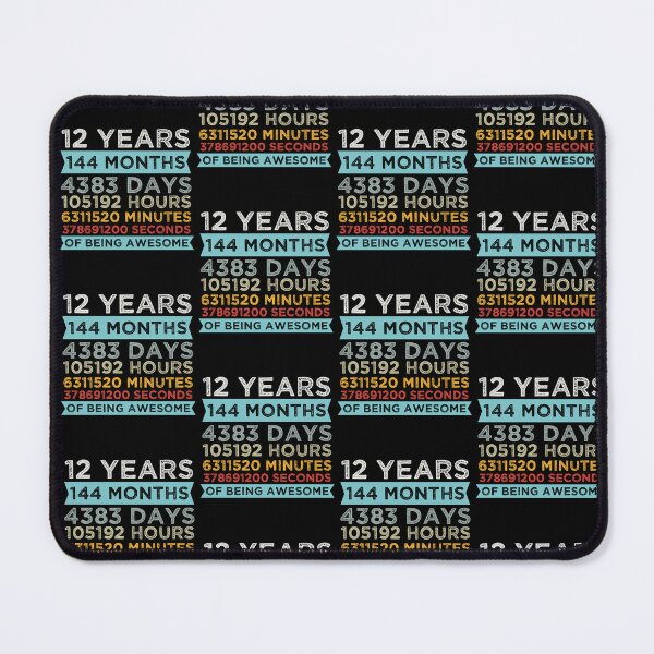 Item preview, Cute Kids 12th Birthday 12 Years Old Vintage Retro 144 Months Boys And Girls designed and sold by pedrored369.