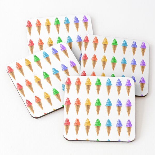 Item preview, Rainbow Soft Serve Ice Cream Cones designed and sold by Deborah Camp.