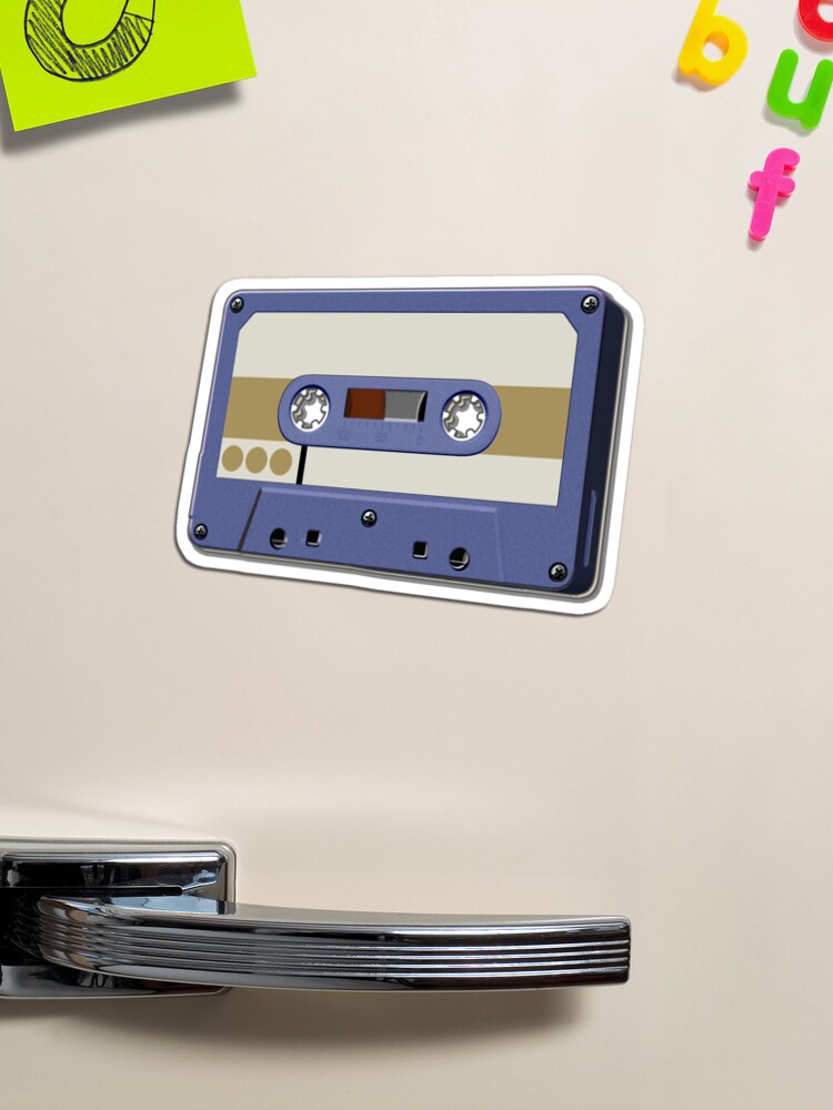 Retro Cassette Tape (Light Blue / Gold) - Nostalgic Music Format (from the  days when music sounded better and analogue ruled!) | Magnet