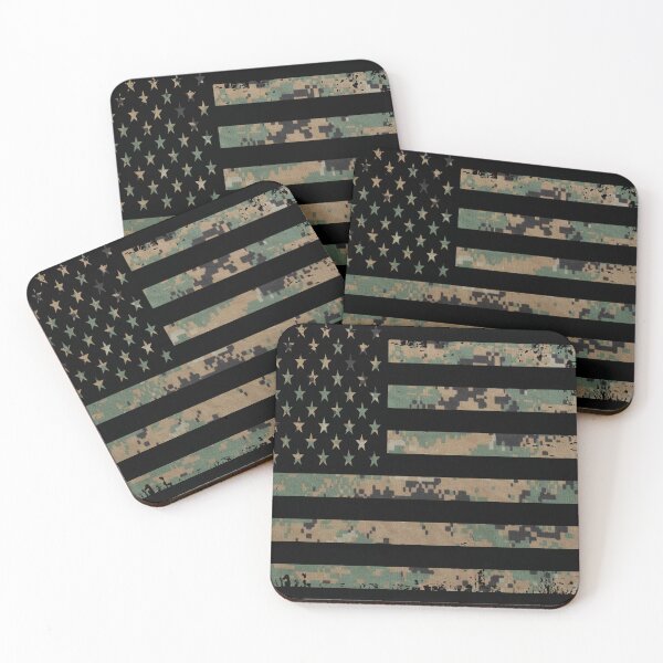Item preview, Military Camo American Flag designed and sold by artistwill.