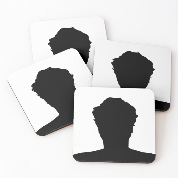 Item preview, Man With Messy Hair Silhouette Black Shadow Man Teachurb Streamer Gamer designed and sold by TeachUrb.