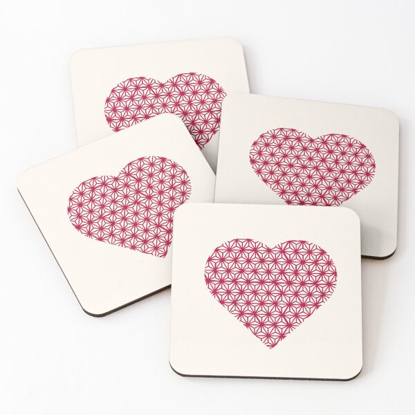 Item preview, 麻の葉模様 -Asanoha pattern- Heart shape version designed and sold by AtelierJasmine.
