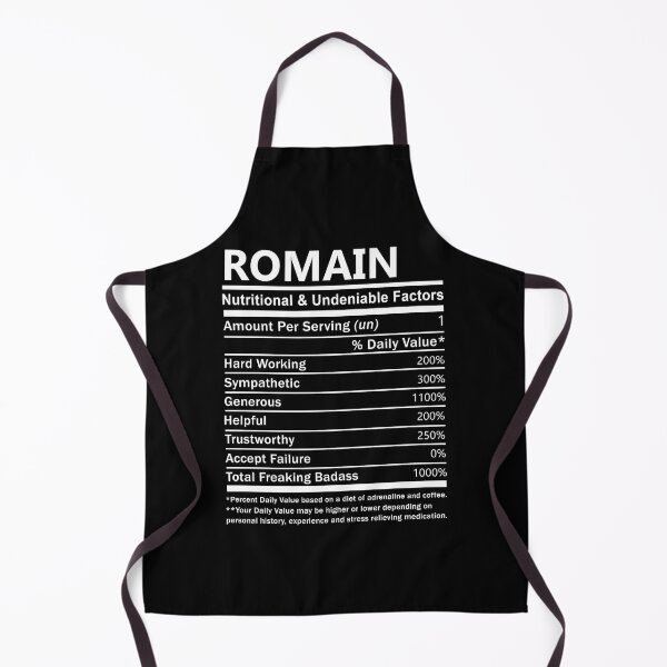 Aperçu de l'œuvre T-shirt Nom Romain - Tee-shirt cadeau pour les facteurs nutritionnels et indéniables de Romain créée et vendue par jazminprin.