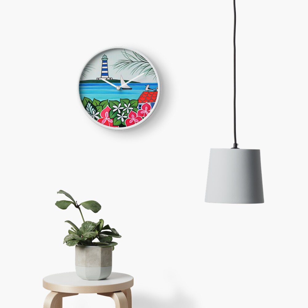 Item preview, Clock designed and sold by LauraBenitezArt.