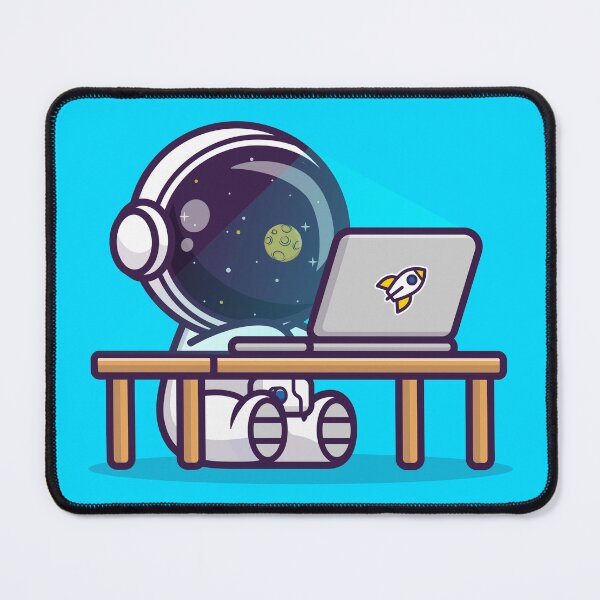 Item preview, Astronaut working on laptop designed and sold by ReydaDesign.