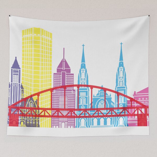 Item preview, Pittsburgh V2 skyline pop designed and sold by paulrommer.