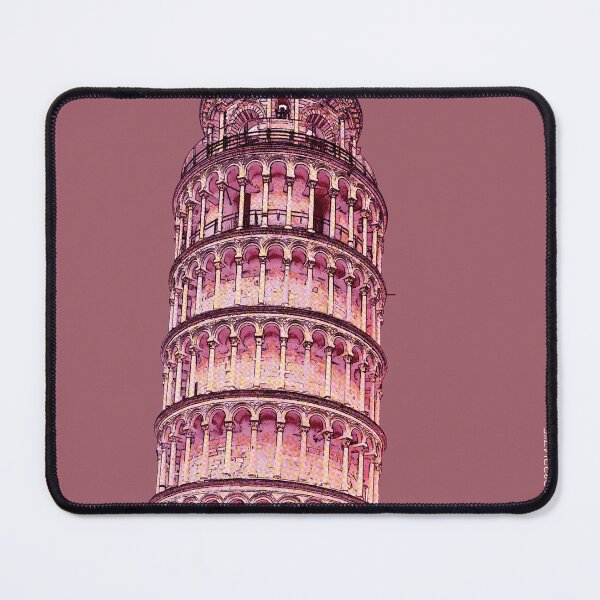 Item preview, Max and Min ~ Leaning tower of Pisa in pink designed and sold by BigCreation.