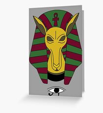 PHARAOH ANUBIS Greeting Card