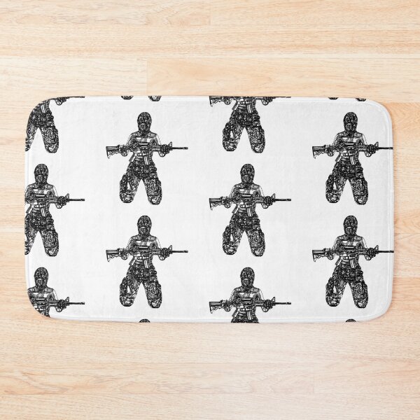 Item preview, Military girl with AR15 M4 designed and sold by pixeldizajn.