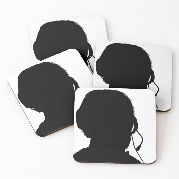Item preview, Gamer Silhouette Man With Headphones in the Shadows Teachurb designed and sold by TeachUrb.