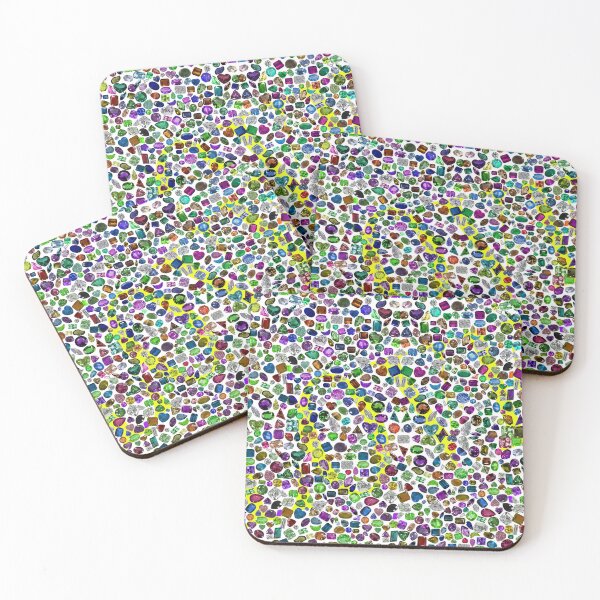 Item preview, All Gemstones in All Colors and in All Shapes Yellow Love designed and sold by DigitalGemArt.