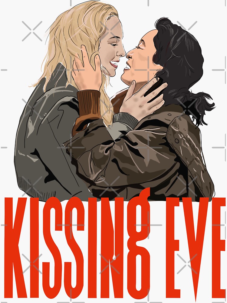 Kissing Eve Villaneve road kiss by GabriellaParadi
