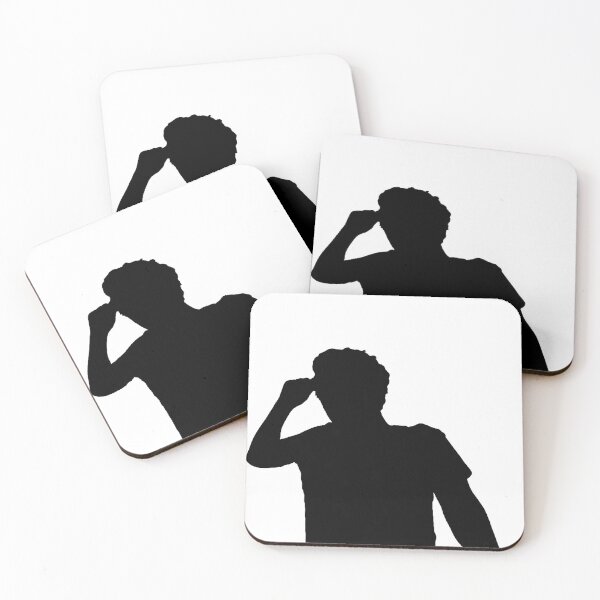 Item preview, Shadow of a Man Looking Left Silhouette Seated designed and sold by TeachUrb.