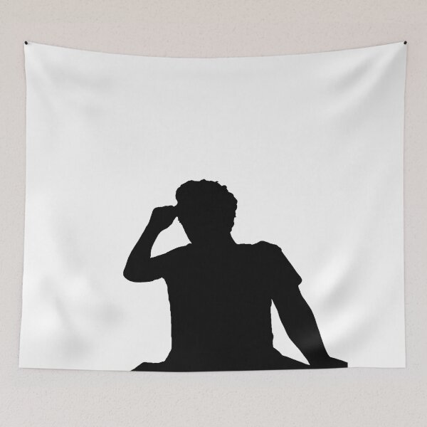 Item preview, Shadow of a Man Looking Left Silhouette Seated designed and sold by TeachUrb.