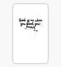 Malec arrows Sticker
