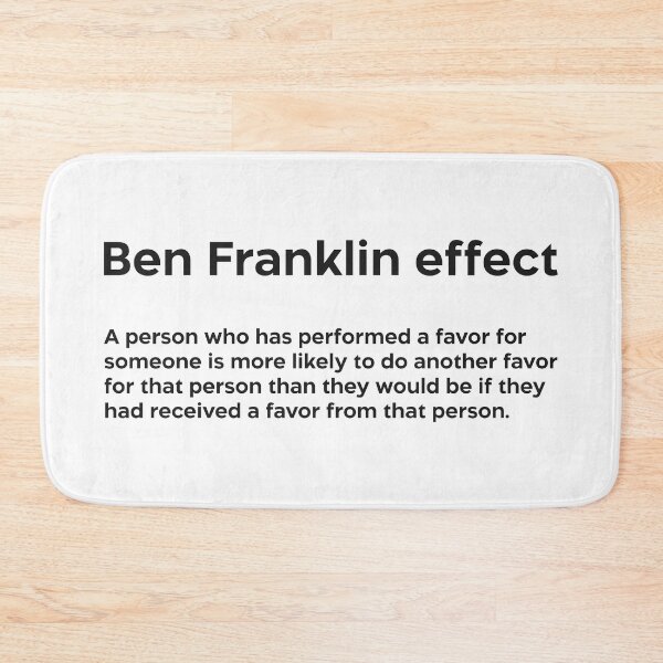 Item preview, Ben Franklin effect black designed and sold by EdimQuotes.