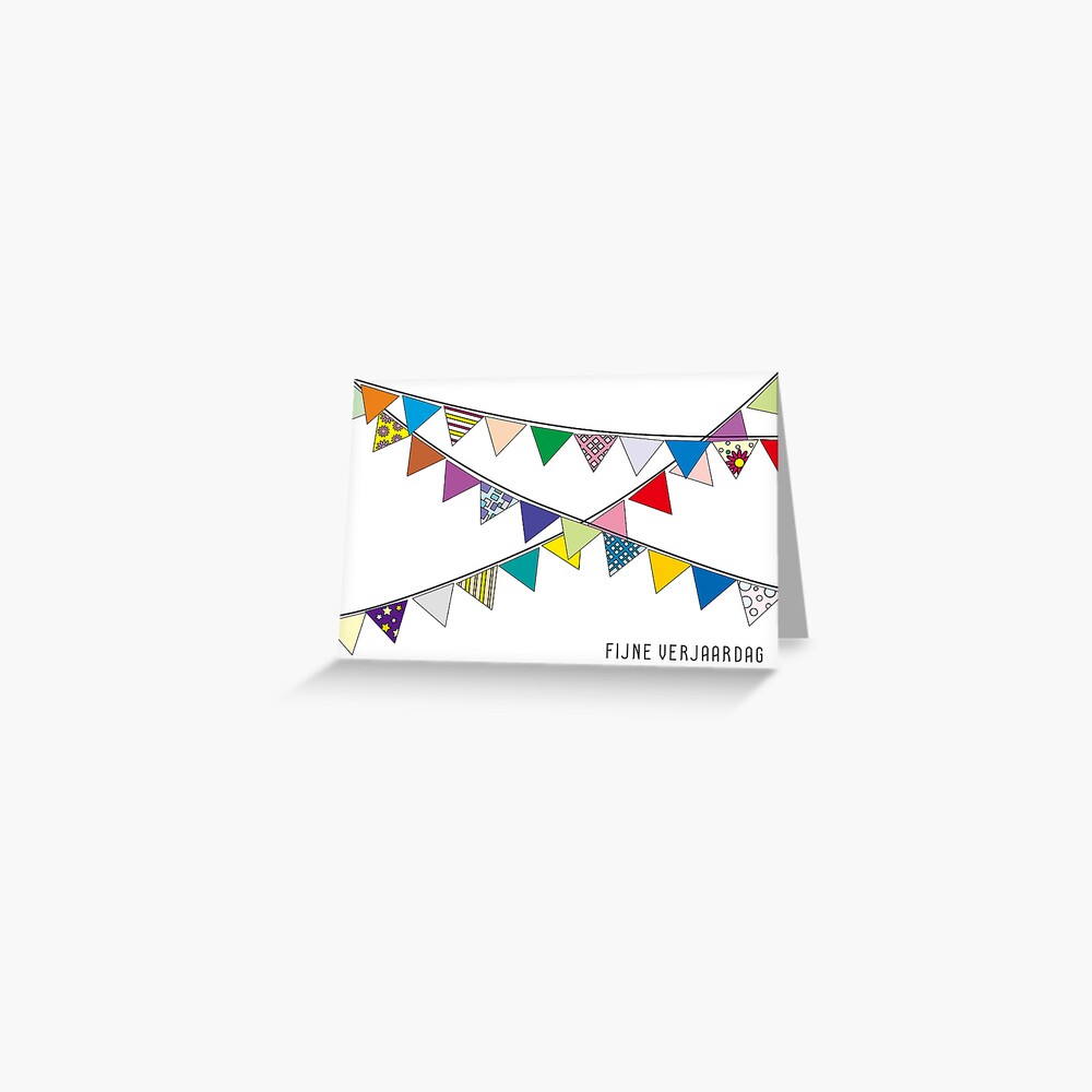 Dutch Birthday Card With Text In Dutch Verjaardagskaart Fijne Verjaardag Greeting Card By 