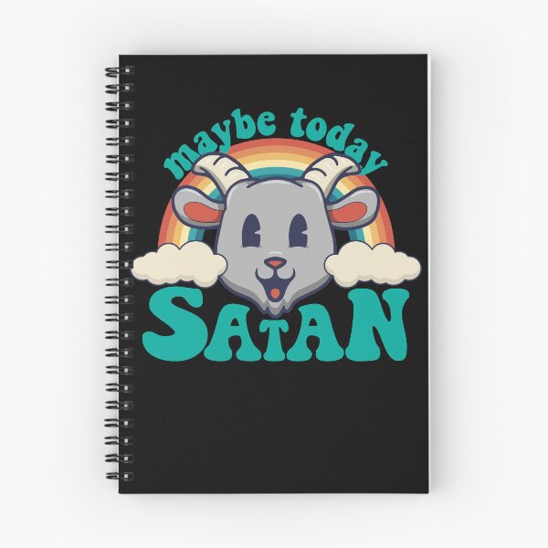 Artikelvorschau, Vielleicht heute Satan | Retro Toon niedlicher Kawaii Ziegenkopf entworfen und verkauft von ROBO MEGA.